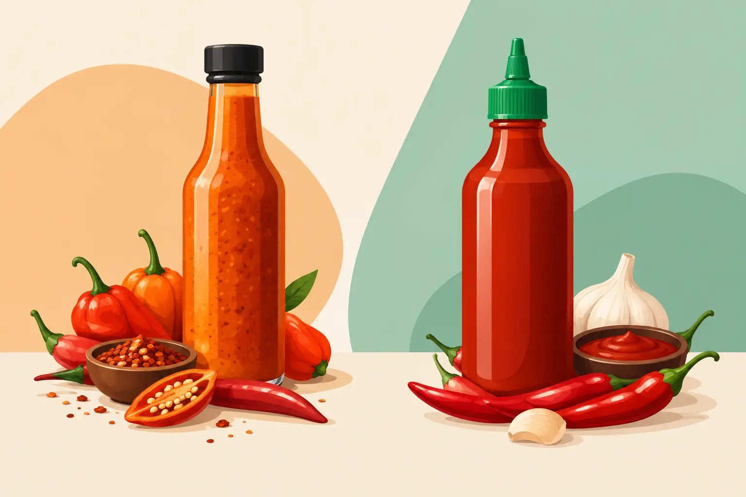 Peri Peri Versus Sriracha: Which One Fits? - Mat's Hot Shop