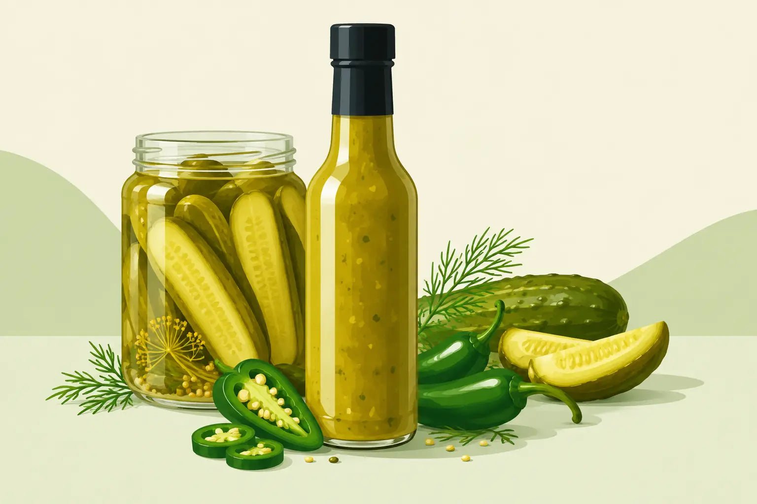 Pickle Brine Hot Sauce for Big Tangy Bites - Mat's Hot Shop