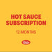 12 Month Hot Sauce Gift Subscription - Mat's Hot Shop