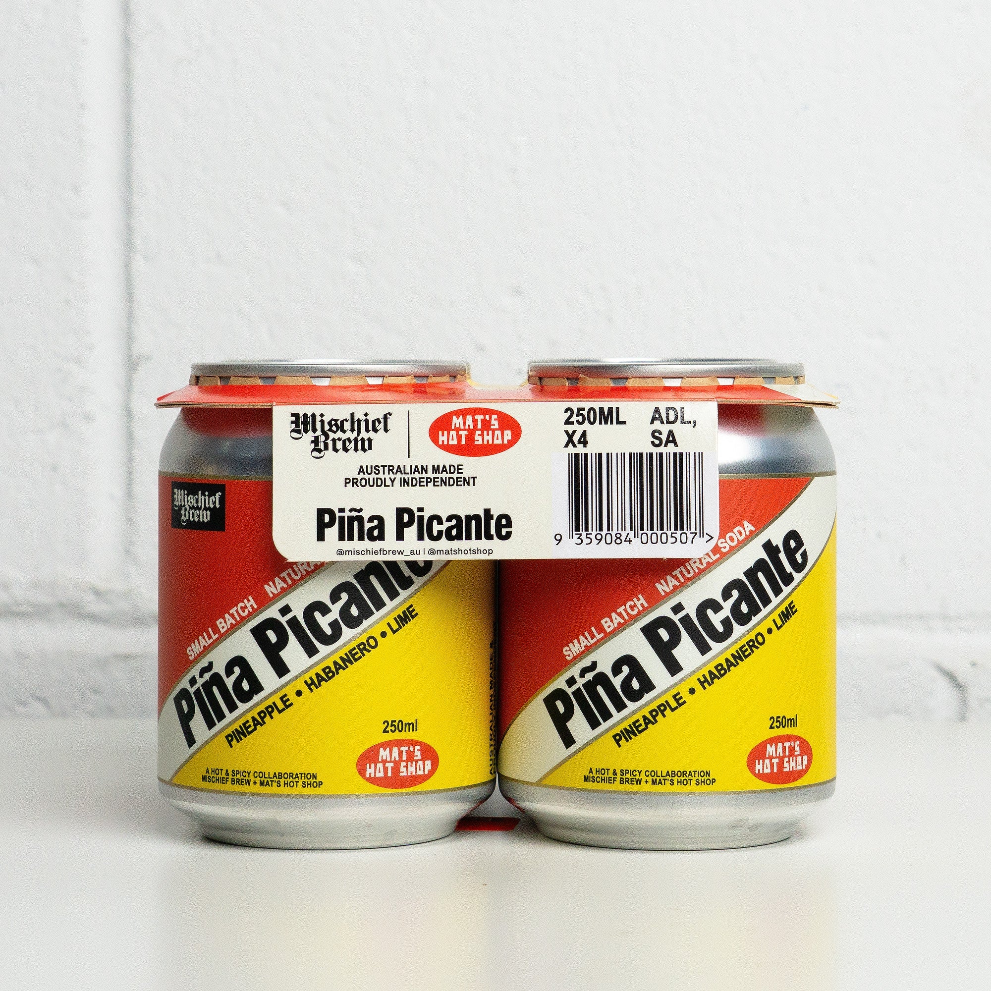 Piña Picante Soda (4 pack) - Mat's Hot Shop