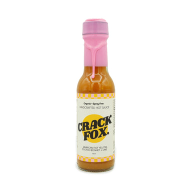 Crack Fox - Crack Fox - Jamaican Hot Yellow, Scotch Bonnet + Lime - Mat's Hot Shop - Australia's Hot Sauce Store