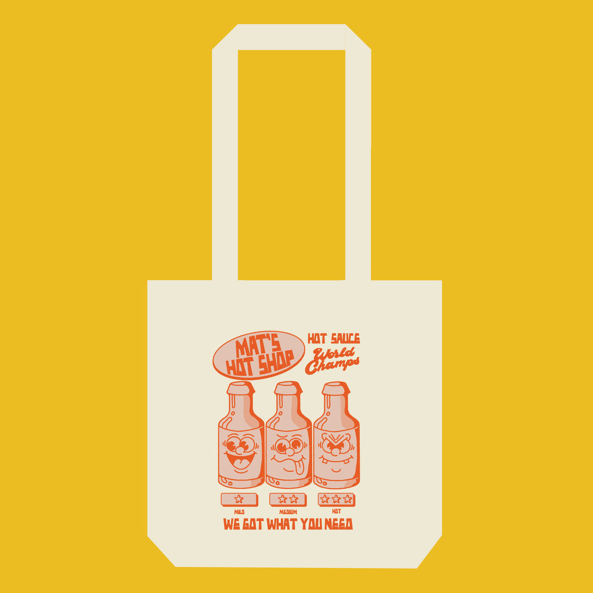 Hot Sauce World Champs Tote Bag — Mat's Hot Shop