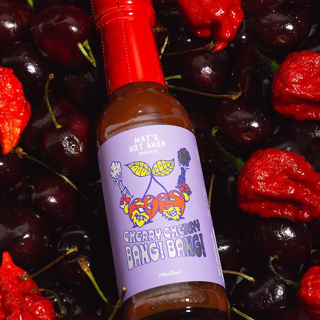 Cherry Cherry BANG! BANG! Hot Sauce - Mat's Hot Shop