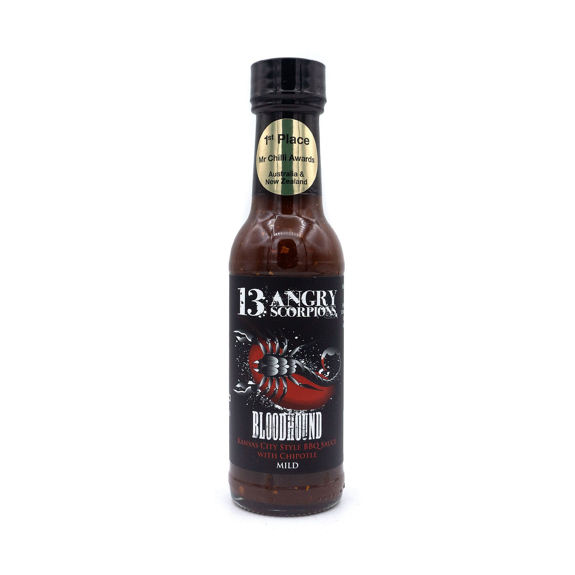 Hot Sauce - 13 Angry Scorpions - Bloodhound BBQ Sauce